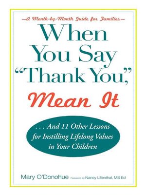 cover image of When You Say 'thank You,' Mean It